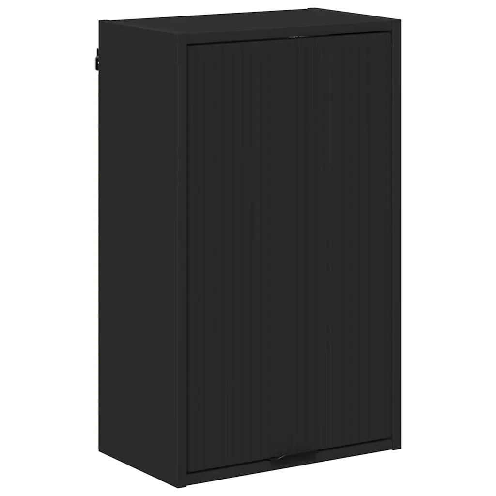 Mobile da Bagno Montaggio a parete Nero 39 x 23,5 x 65 cm 883385