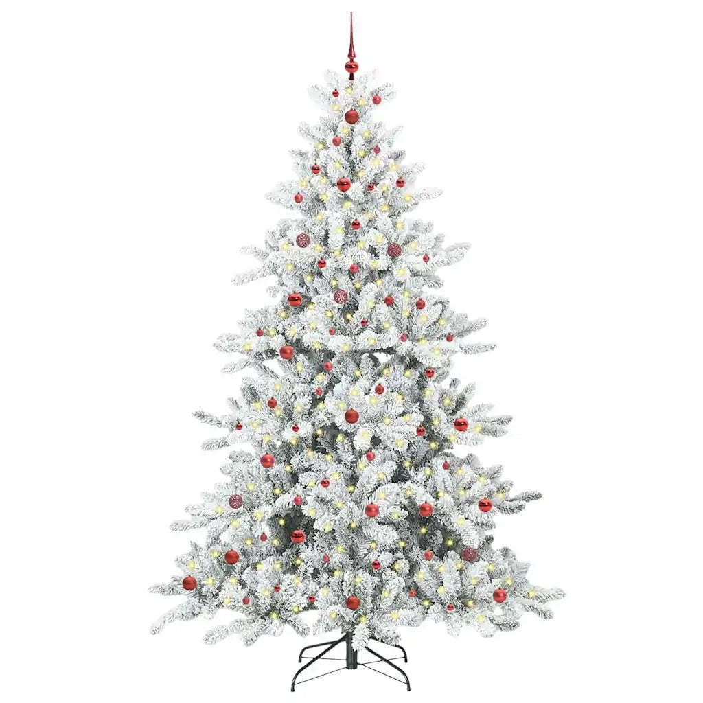 Albero di Natale Artificiale con Rami Pieghevoli Bianco 240 cm 3397744