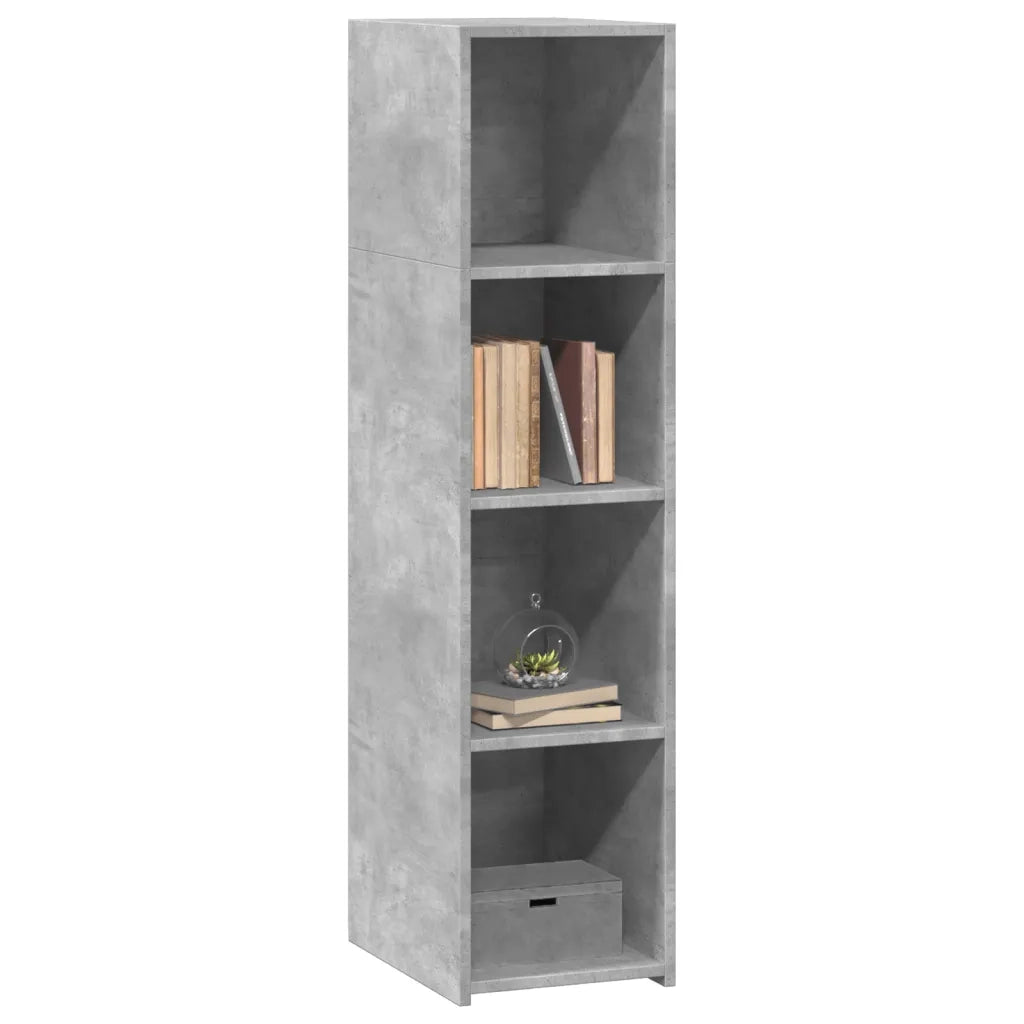 Credenza | Madia | Buffet da pranzo | Armadio da pranzo Grigio Cemento 30x41x124cm in Legno Multistrato