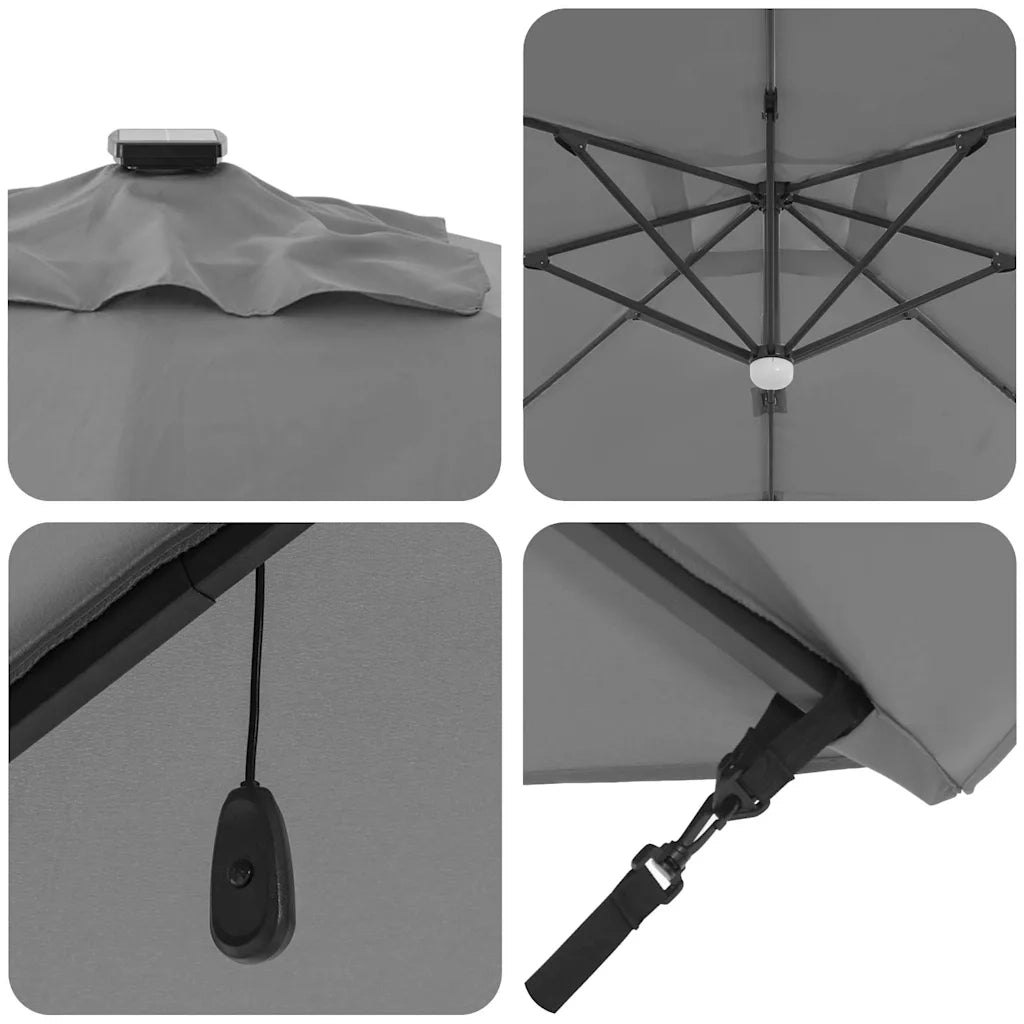 Parasol Roma Antracite 286 x 284 x 270 cm 42003353