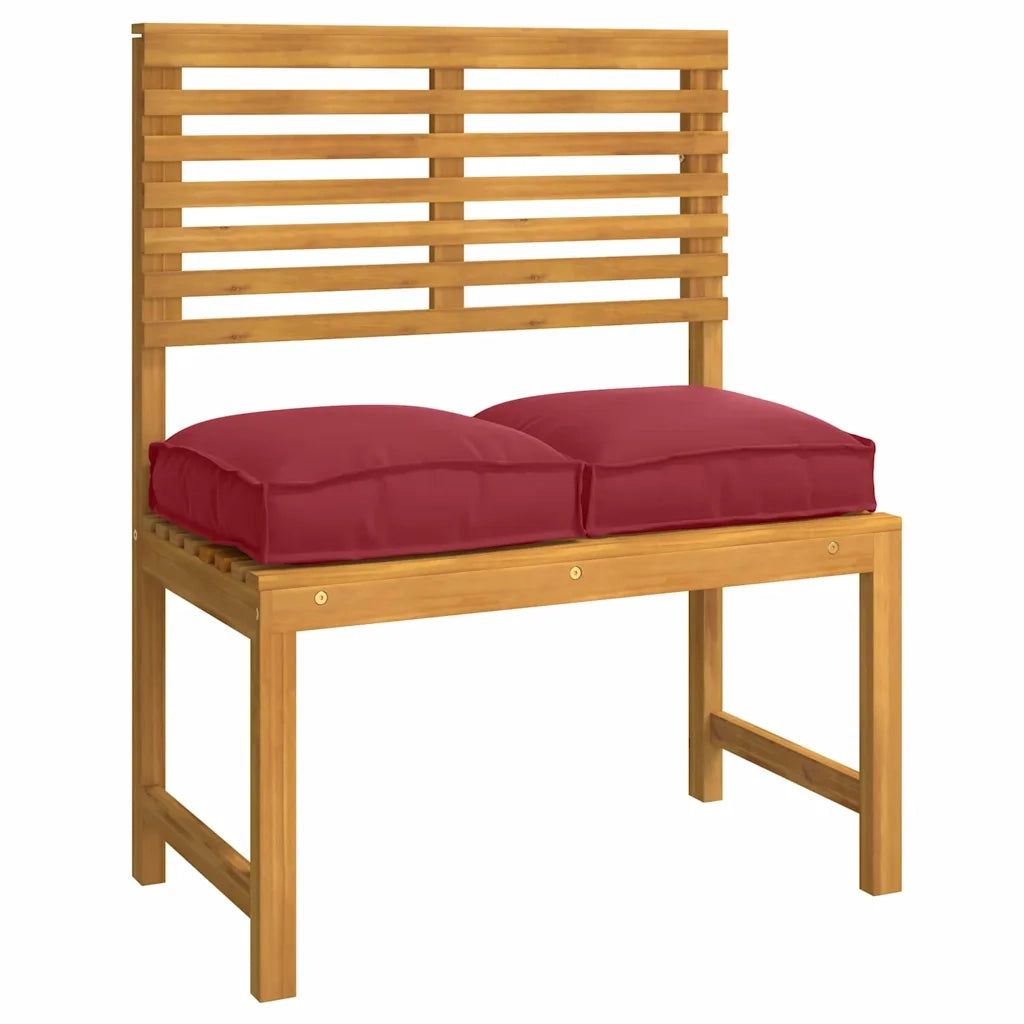 Cuscino 4 pcs Rosso Vino 40 x 40 x 8 cm Tessuto Oxford 42001594