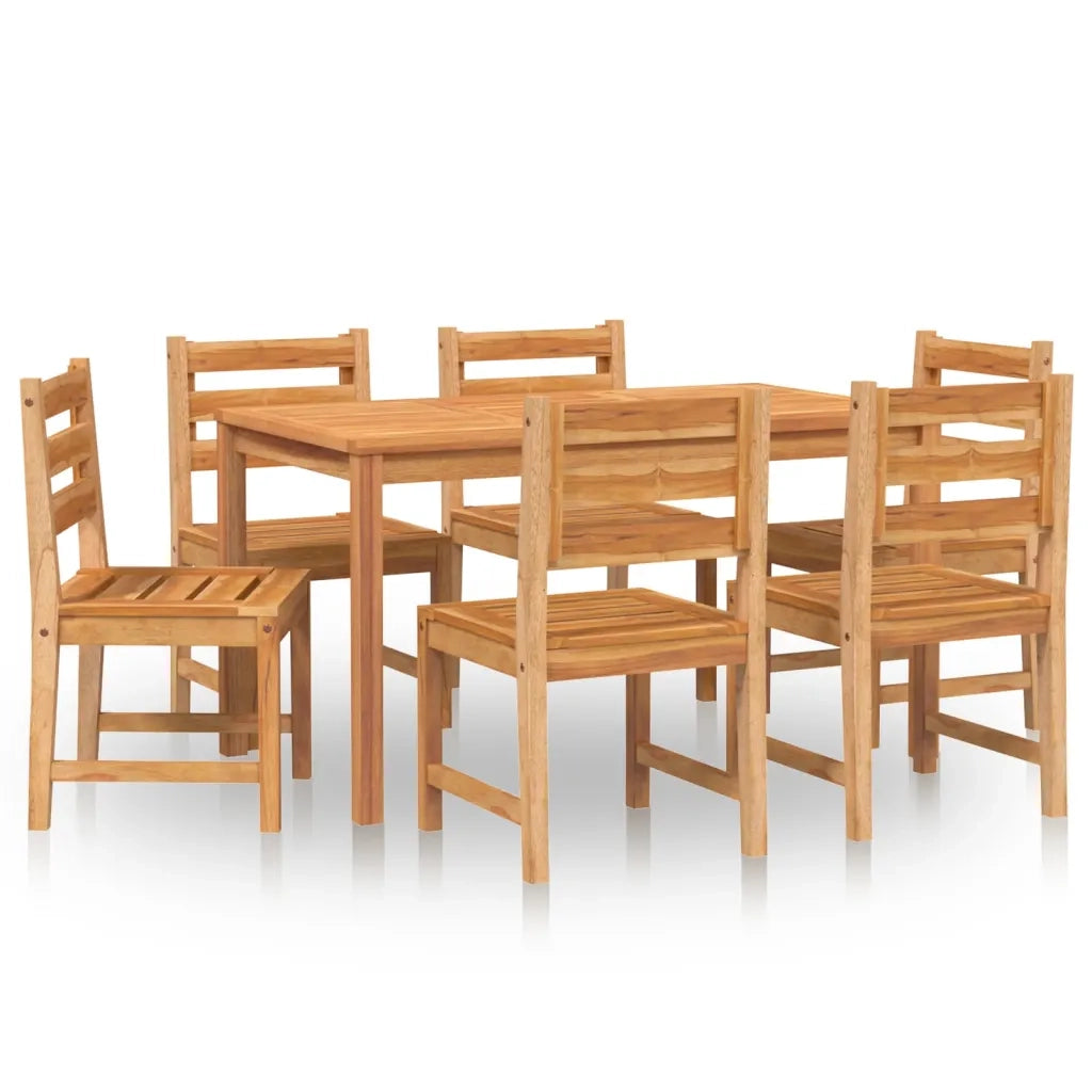 Set da Pranzo da Giardino 7 pz in Legno Massello di Teak 3157184