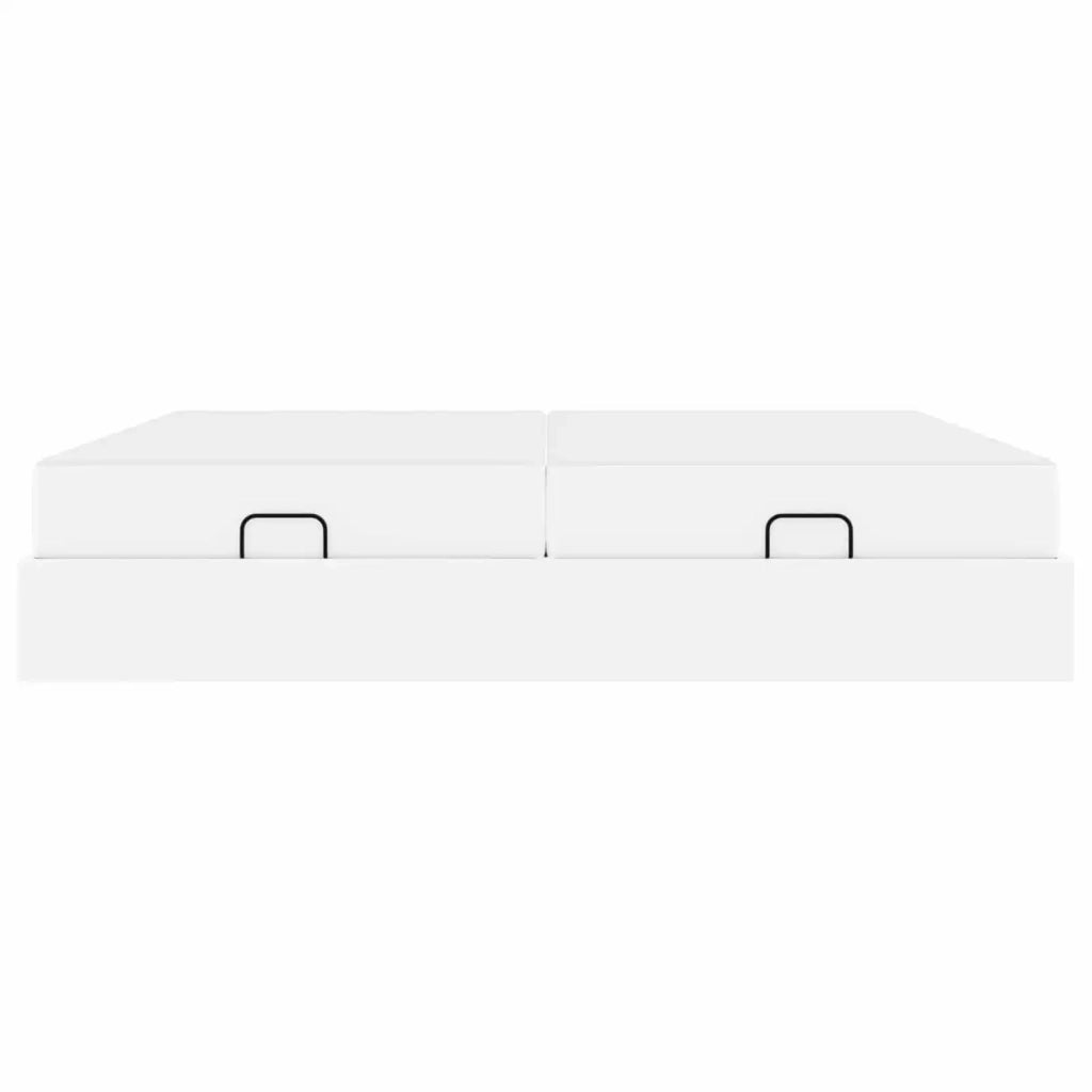 Struttura letto con materasso con materasso 2 pcs Bianco PVC 3399442