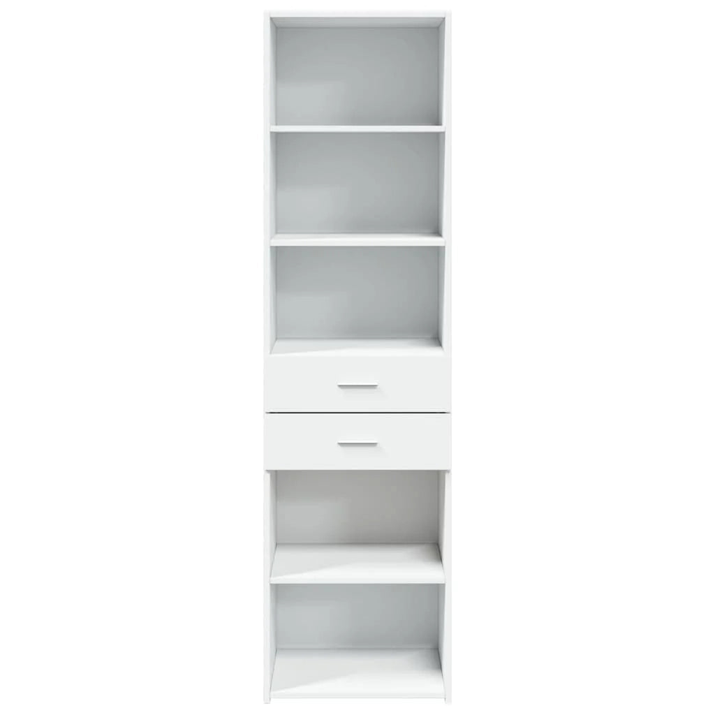 Credenza cassettiera mobile contenitore organizer cucina soggiorno salotto alto 50 x 425 x 185 cm legno ingegnerizzato bianco 02_0032461