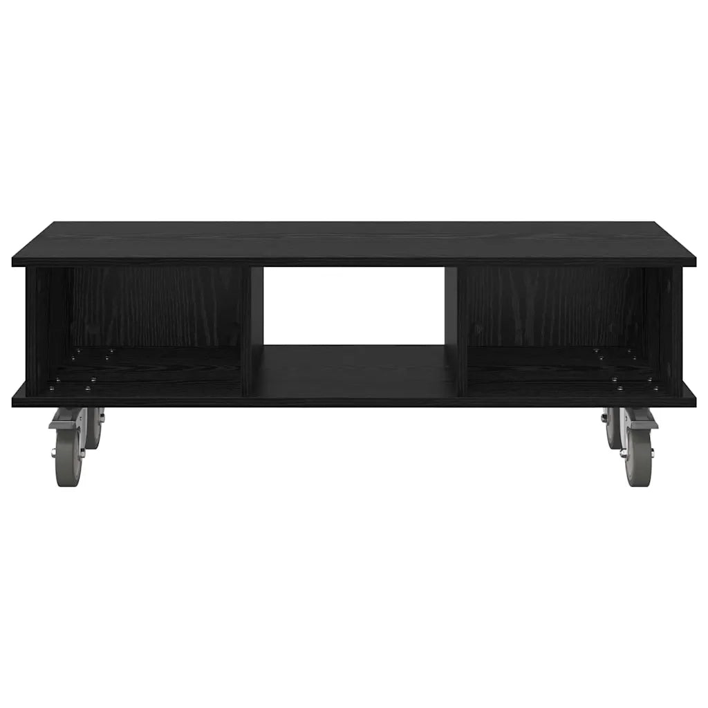 Supporto TV Rovere Nero 100 x 35 x 35 cm Legno multistrato 891033