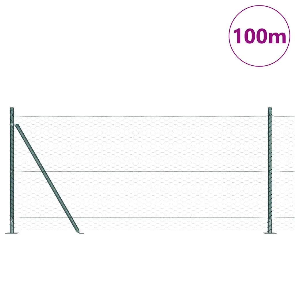 Palo della recinzione Verde 100 x 1 m (rete da 36 mm)