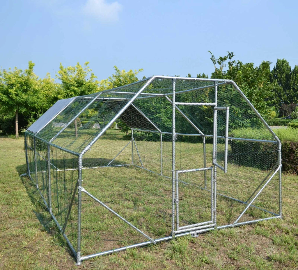 Recinto da giardino XXL di 6x3x2 metri con porta e tettoia impermeabile resistente ai raggi UV