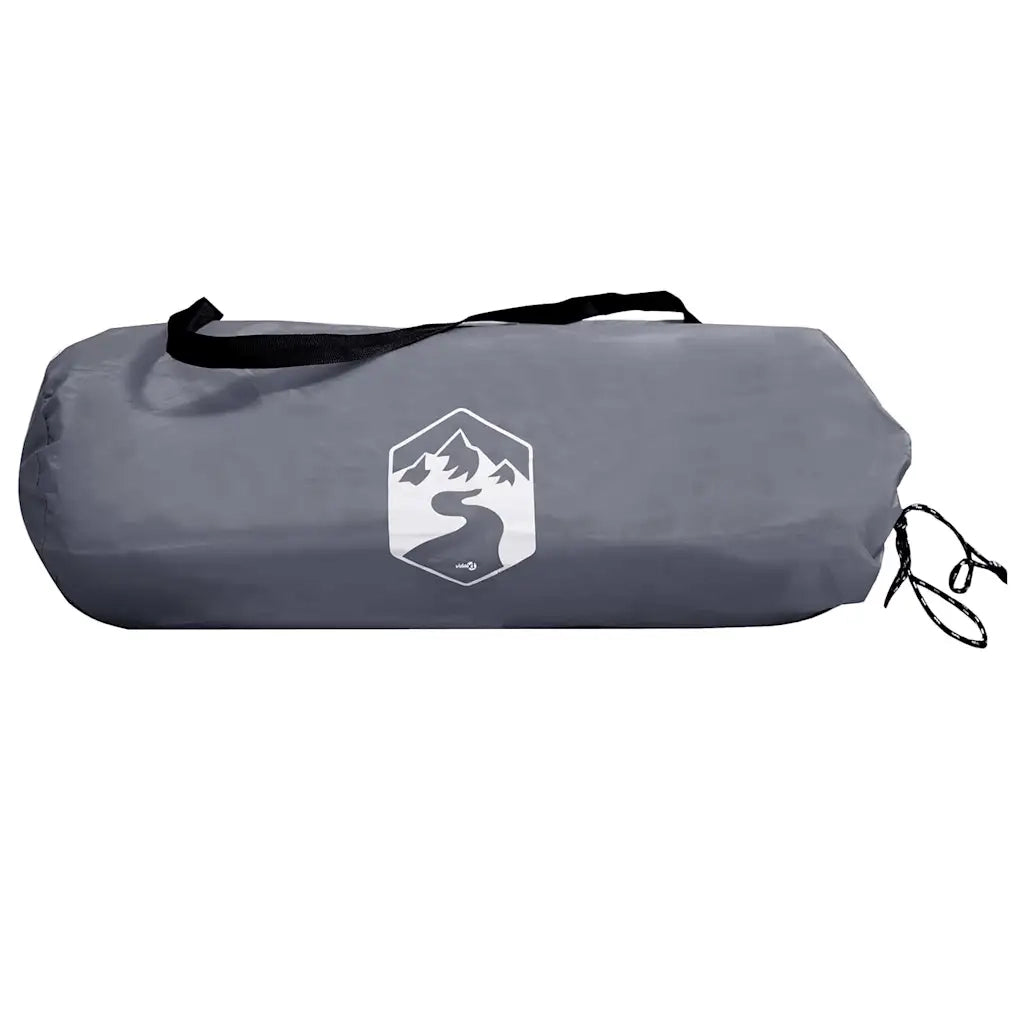 vidaXL Tenda porta biciclette Grigio e arancione 210 x 90 x 174 cm