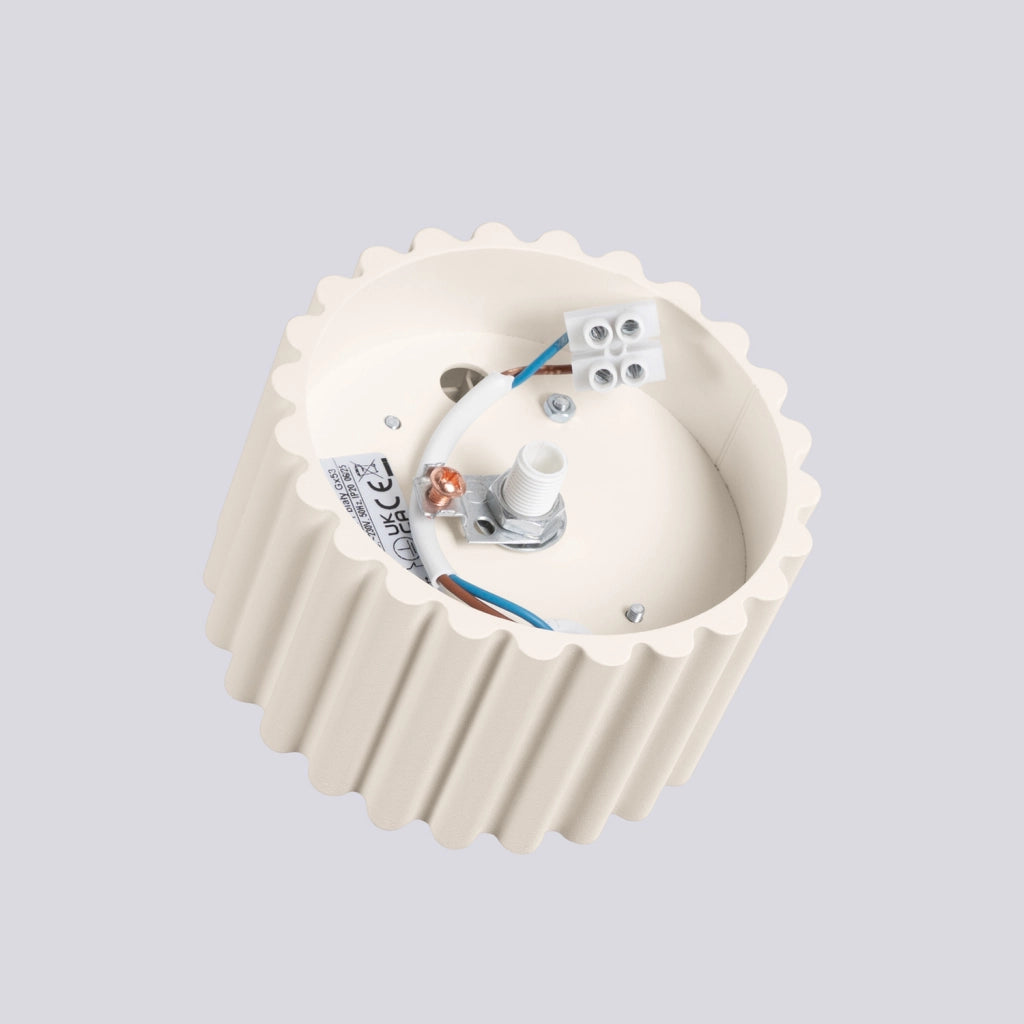 Faretto soffitto moderno beige rigato GX53 VISTAO Pure Lume