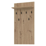 Gonars, Appendiabiti set Fissaggio a Muro Incluso, 115h cm Marrone Rovere Nodi