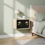 Mobiletto da comodino a parete BREMEN 2 pz Rovere Sonoma 8007502