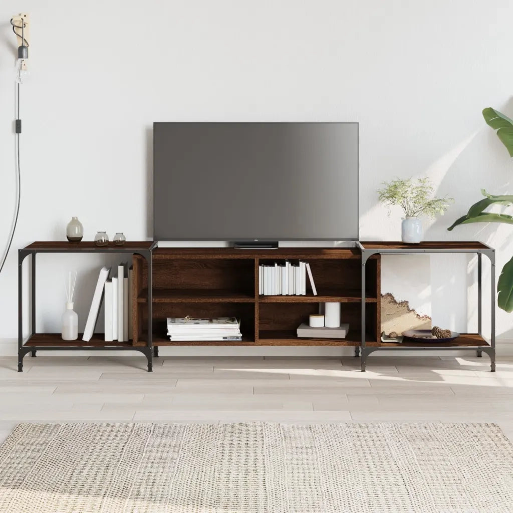 Mobile TV | Armadietto TV | Mobile Porta TV Rovere Marrone 203x37x50 cm in Legno Multistrato