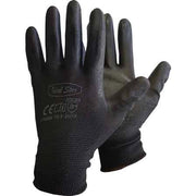 GUANTO POLIESTERE/POLIURETANO NERO IDEAL STAR Tg. 8 - 12 paia- IDEAL STAR