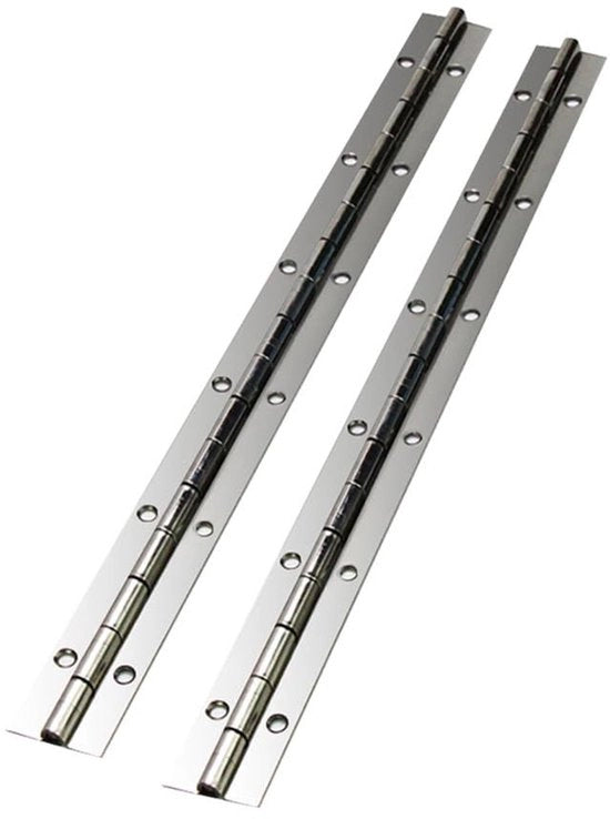 Scharniere in Acciaio Inossidabile 300mm - Carico Elevato - Piattaforma di Riparazione per Scharniere - Scharniere per Cassetta - Colore Argento - Diametro Gavetta 50mm