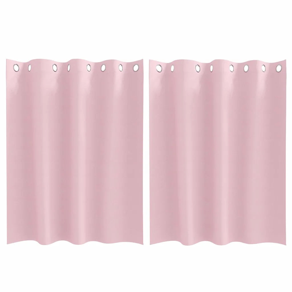 Tende Blackout con Anelli 2 pz Rosa baby 140 x 140 cm 4107408