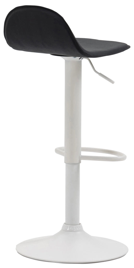 Sgabello Lana V2 in similpelle nero,bianco