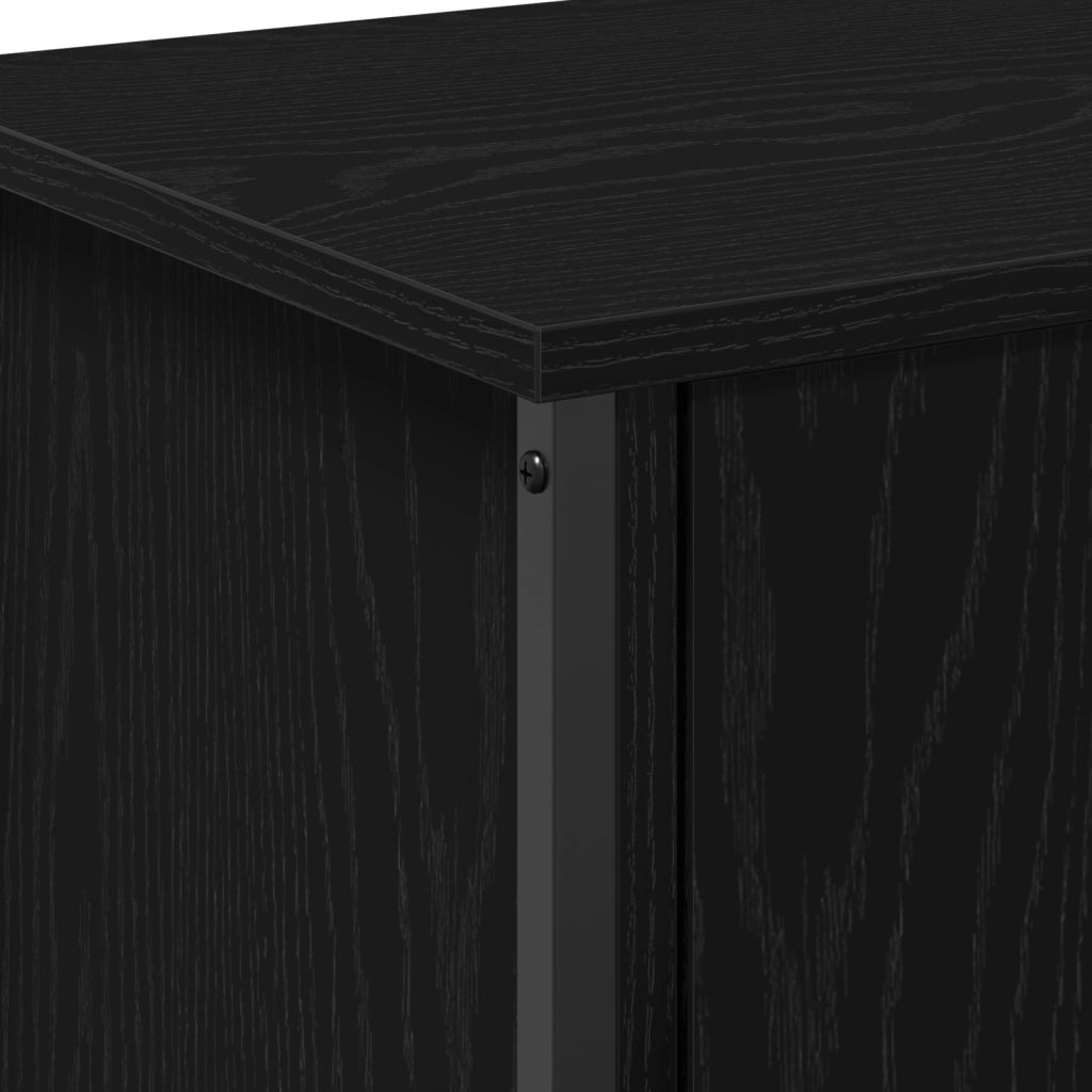 Supporto TV in rovere nero di Rovere nero Legno ingegnerizzato