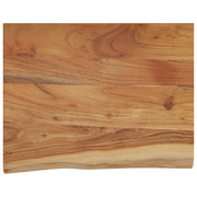 Piano Tavolo | Mensola a Muro 50x40x2,5cm Rettangolare Legno Acacia Bordi Vivi