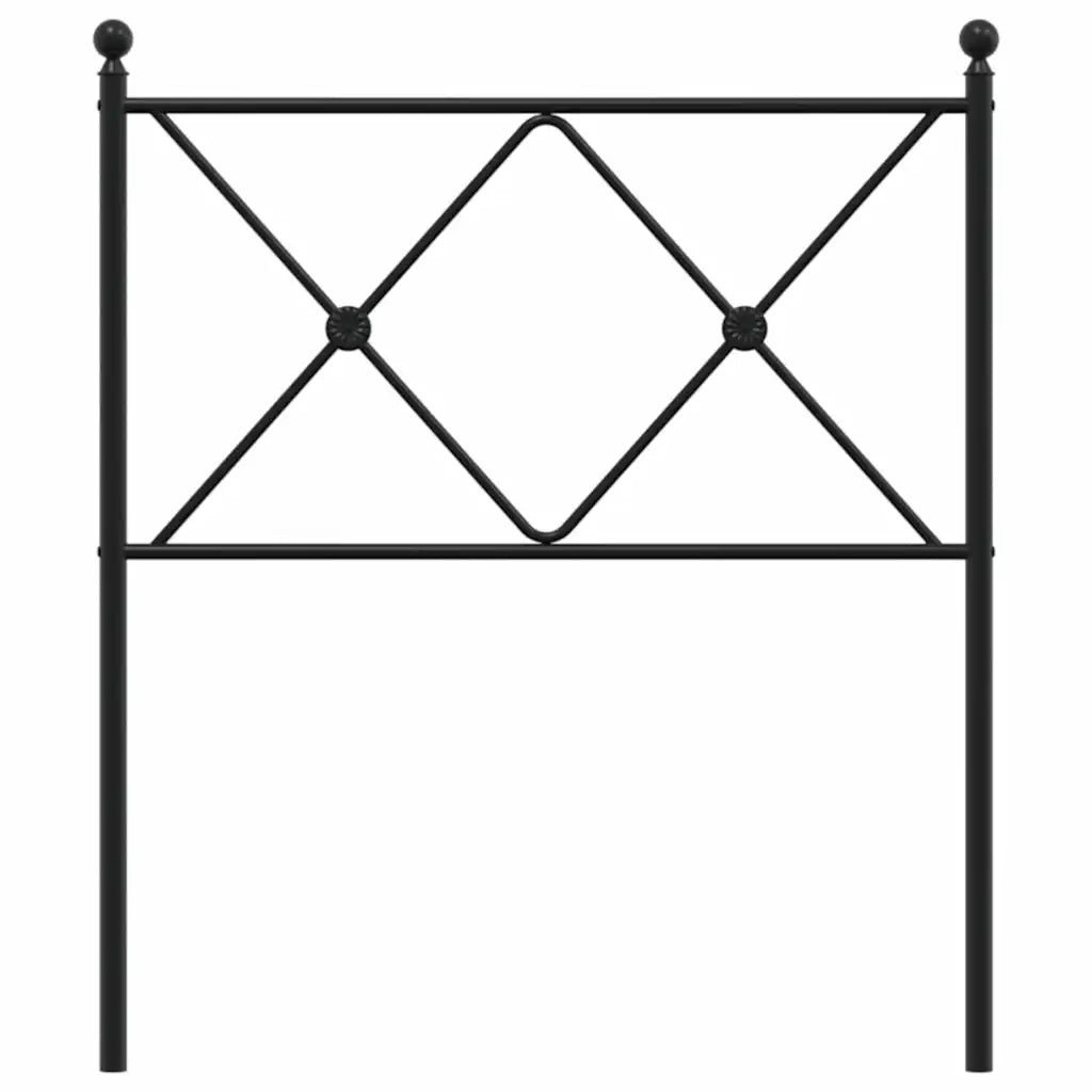 Testiera in Metallo Nero 75 cm