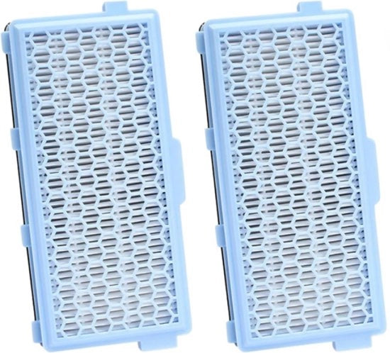 Set di Filtri HEPA Attivi per 2 Stuvi - Adatto per Miele GN Hyclean 3D/S8340/AH50/C1/C2/C3/S6/S8 - Rimpiazzabile - Componenti Aspirapolvere