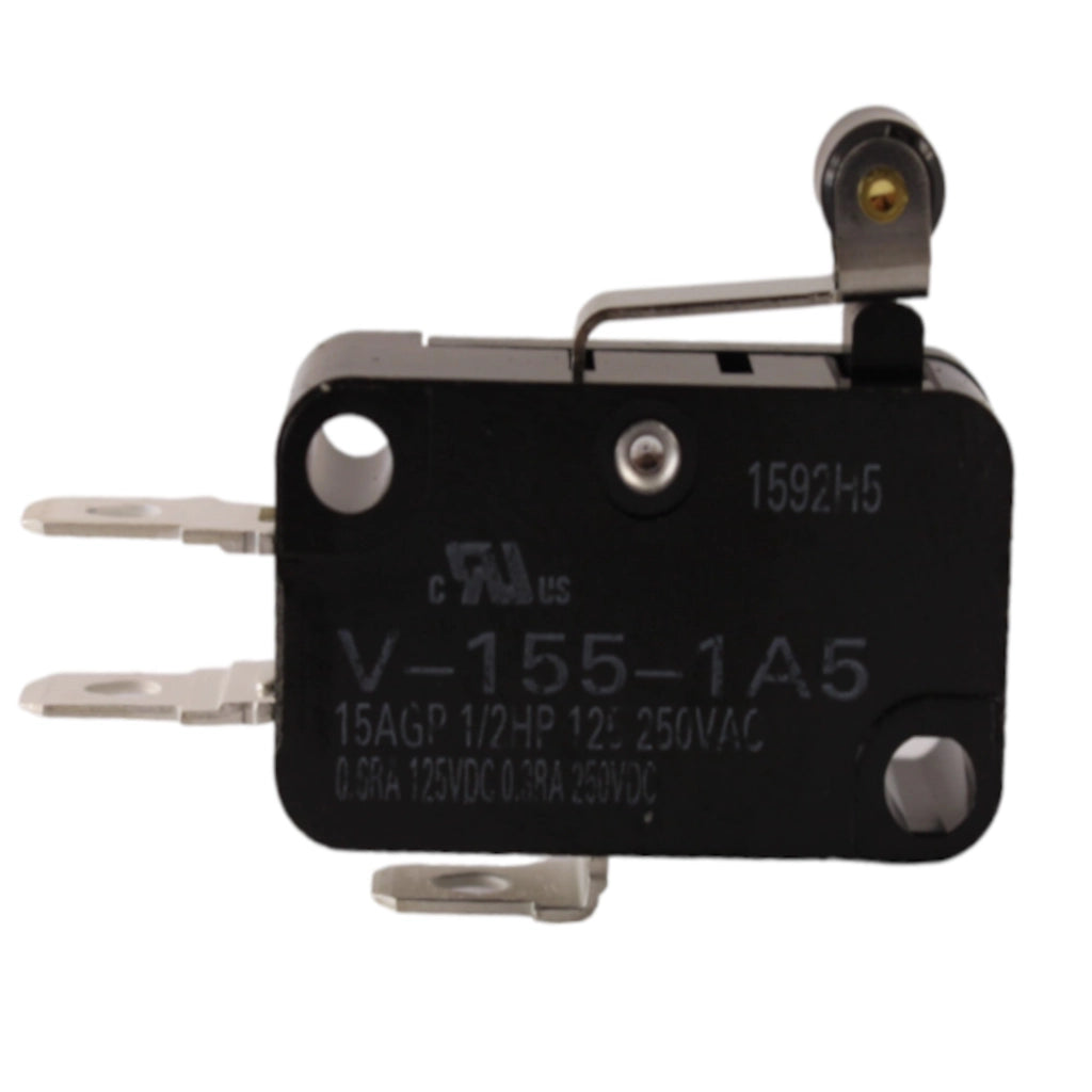 Microswitch snap action leva con rotella incernierata corta SPDT linguetta a saldare Omron