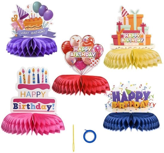 Decorazione per Festa - Tavola Decorazione a Nastro - Set a 5 pezzi - Giallo - Festa per Bambini - Ideale per Uomini e Ragazzi