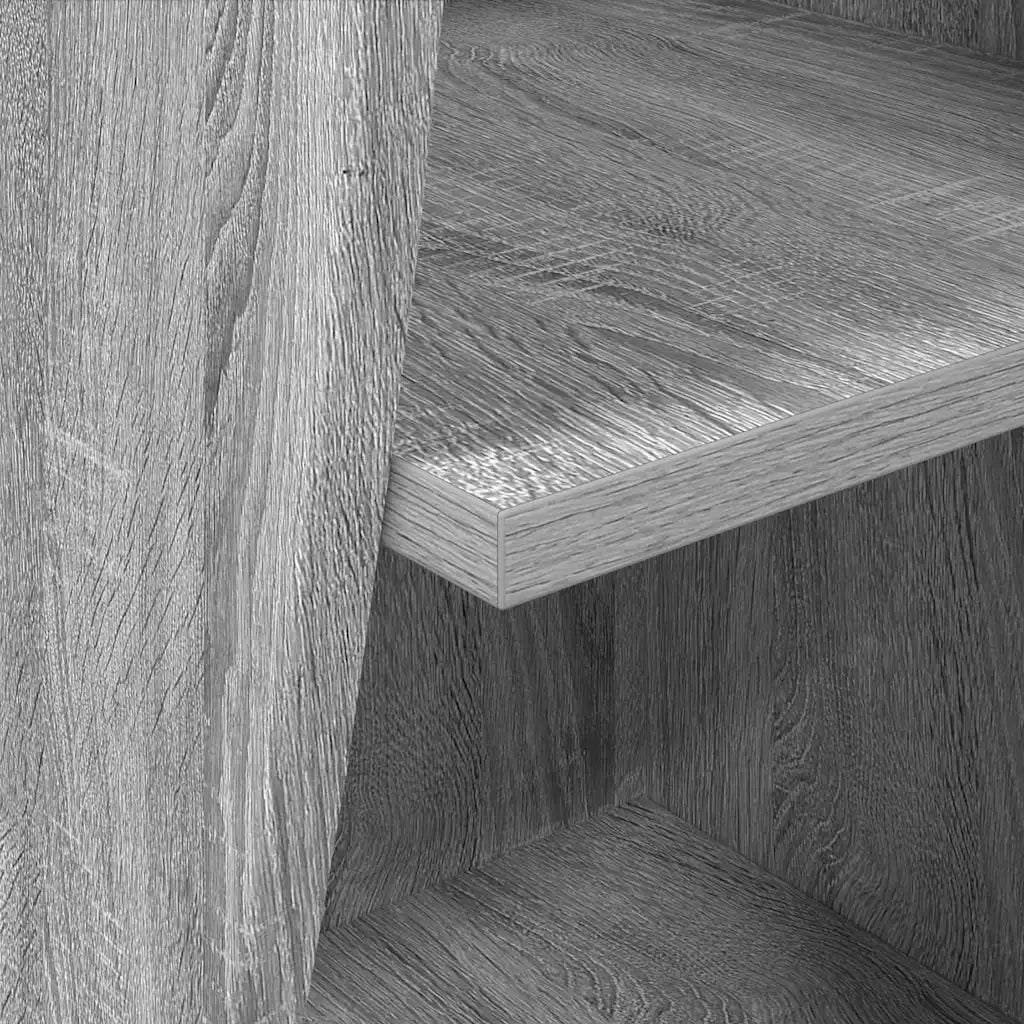 Mobile angolare Grigio Sonoma 32x32x102cm Legno multistrato 889861