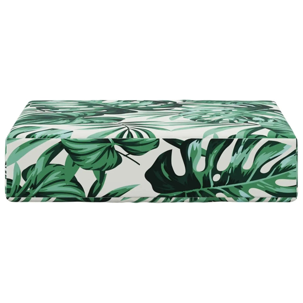 Cuscino da Sedia Esterno Motivo Foglia 40 x 40 x 8 cm 900943