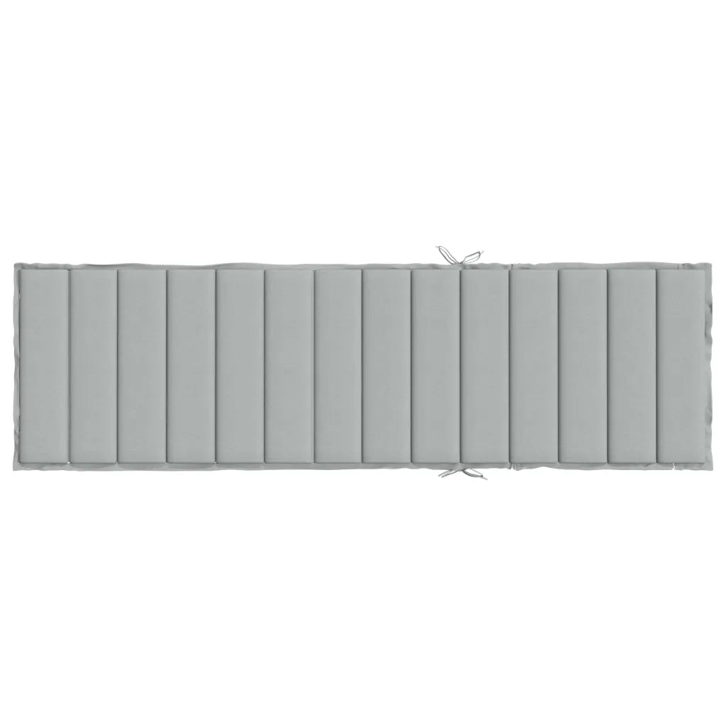 vidaXL Cuscino per Lettino Prendisole Grigio Chiaro Mélange 200x70x4cm