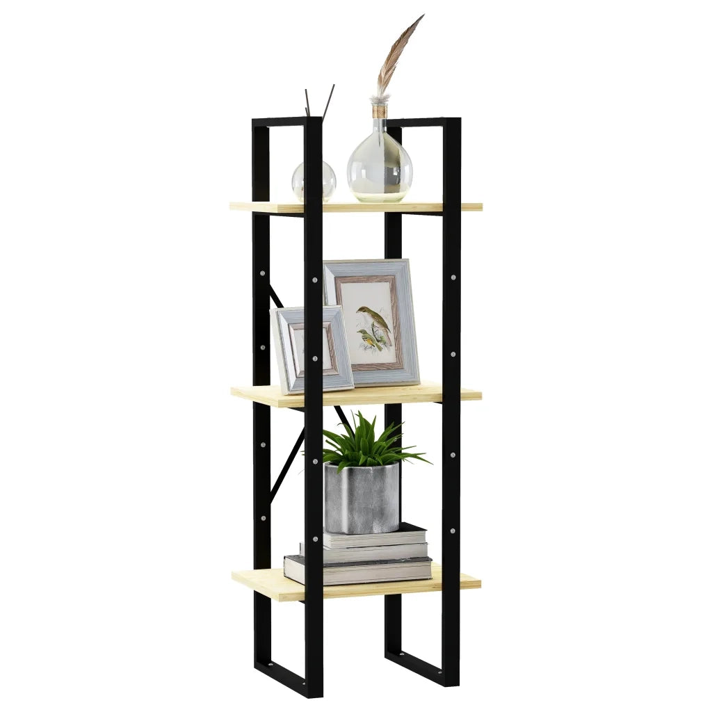 Libreria a 3 Ripiani 40x30x105 cm in Legno Massello di Pino cod mxl 24844