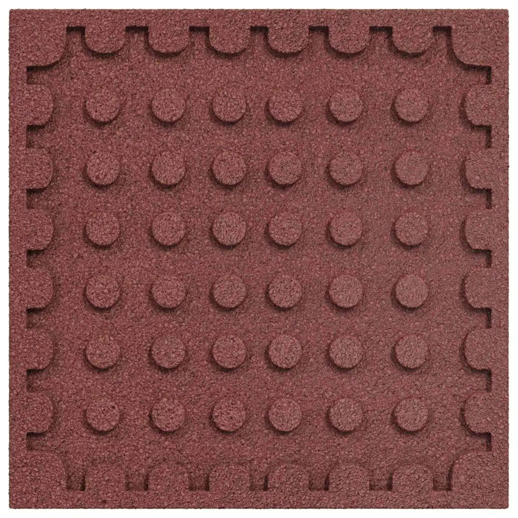 Piastrelle per Protezione dalle Cadute 12 pz Rosso 50 x 50 cm CFW6319940