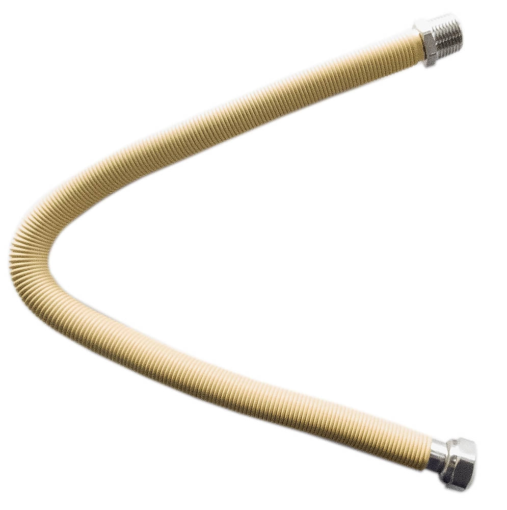Tubo flessibile estensibile inox 3/4'' MF 1000-2000 mm. ricoperto giallo