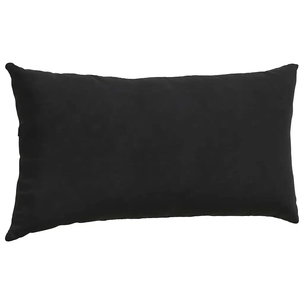 Cuscini da Divano 2 pz-Set di 2 Cuscini per Sofa Nero 80 x 40 cm Tessuto in Cords