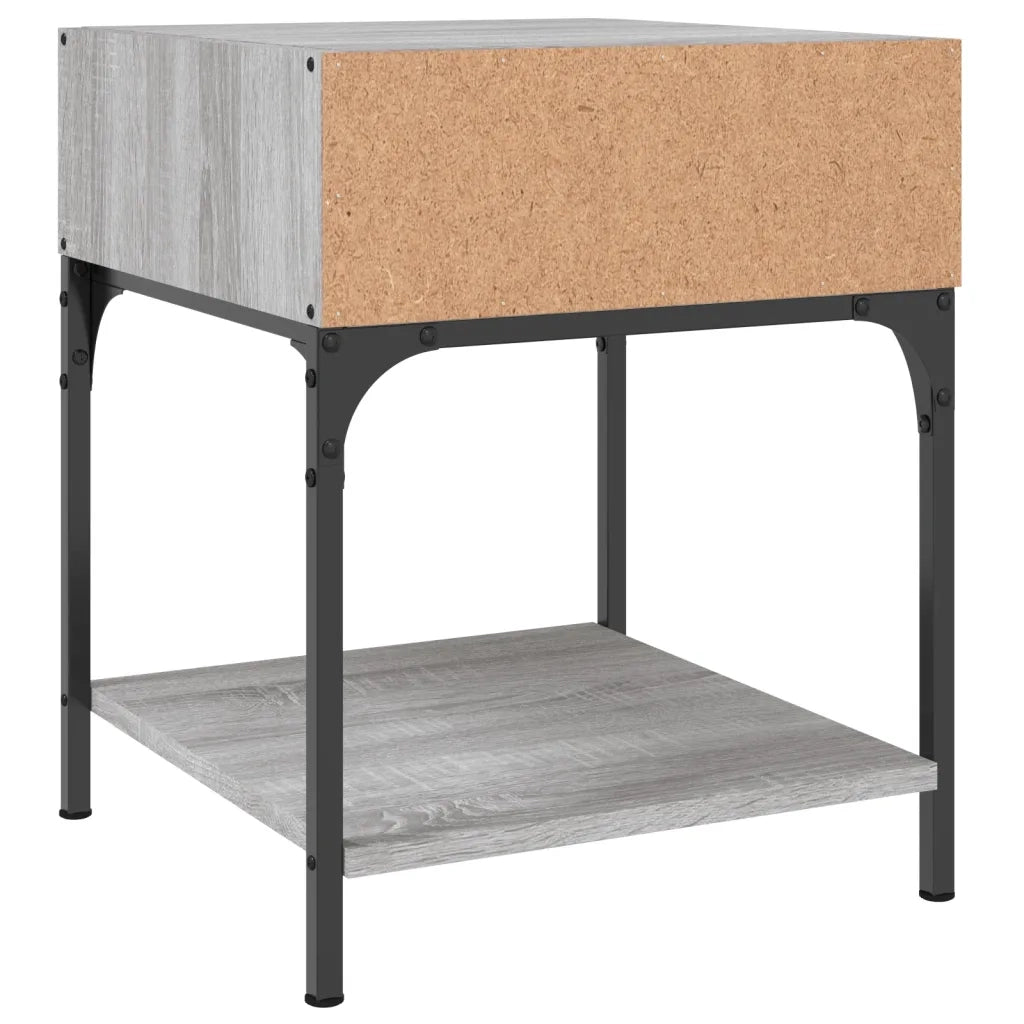 Comodini 2 pz Grigio Sonoma 40x41x50 cm in Legno Multistrato 825880