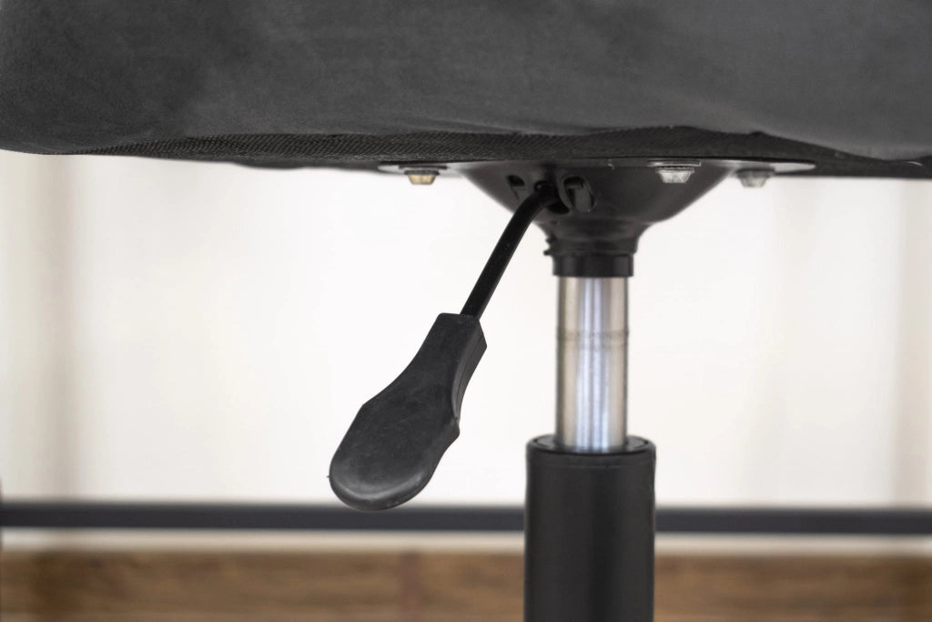 Sedia girevole Valora NOTO in velluto grigio scuro ergonomica per ufficio