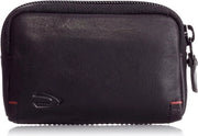 Tasca da portafoglio uomo in pelle nera 12x2x85 formato compatto design lussuoso