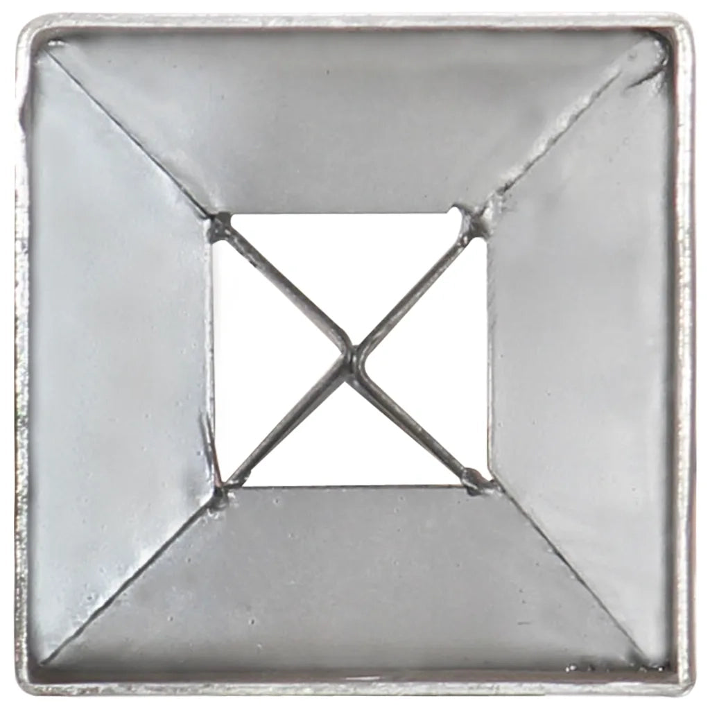 Picchetti di Terra 6 pz Argento 7x7x90 cm in Acciaio Zincato CFW7054746