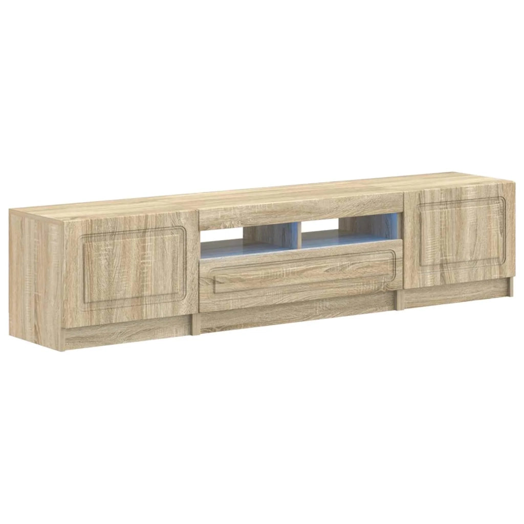 Mobile TV LED a 5 pezzi Rovere Sonoma Legno ingegnerizzato 3417002