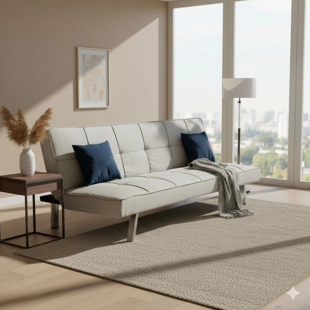 Divano Letto tre posti in Tessuto cm 178x80x71 - SEBA