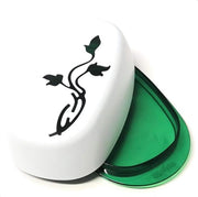 Vaso di plastica per burro con disegno di fiori - privo di BPA - verde chiaro - tavola di servizio rotante - conservazione in frigorifero