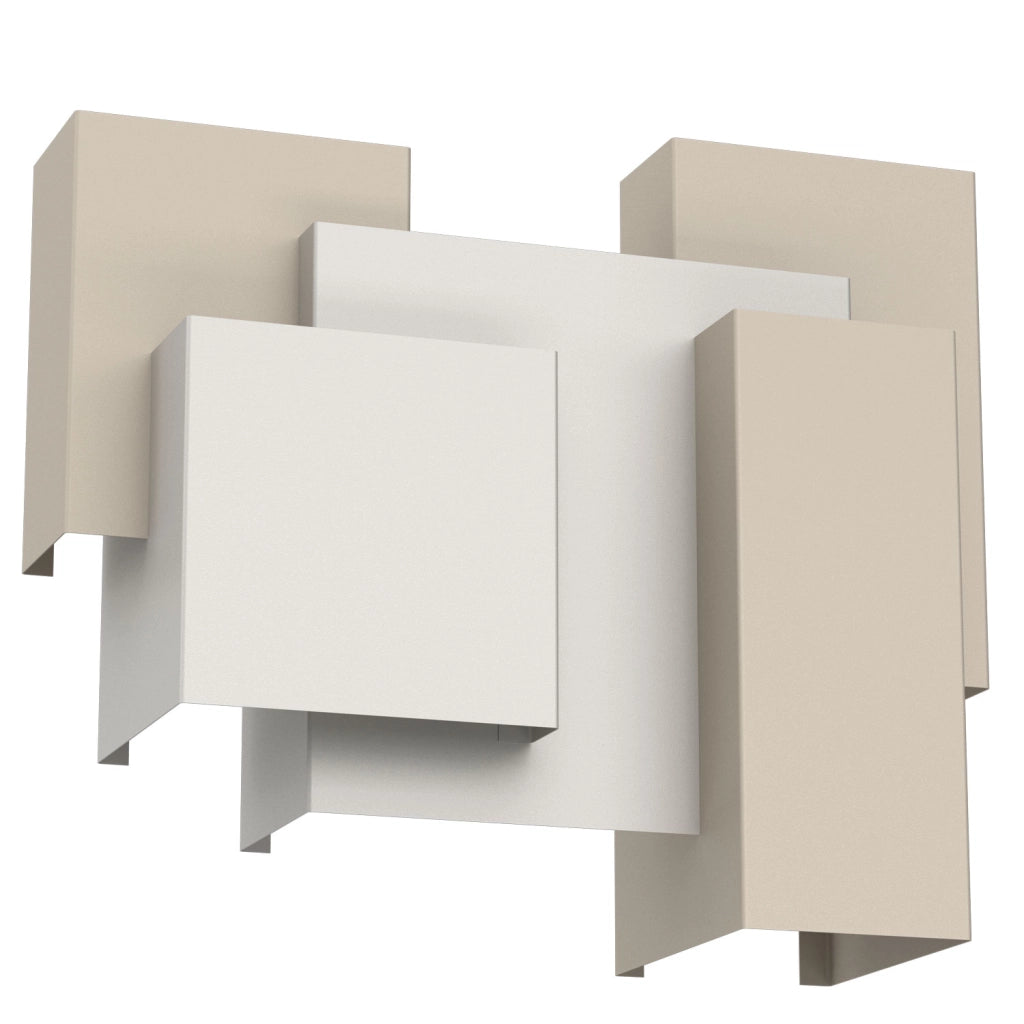 Applique Wall geometrica 5xG9 beige/grigio Luminex