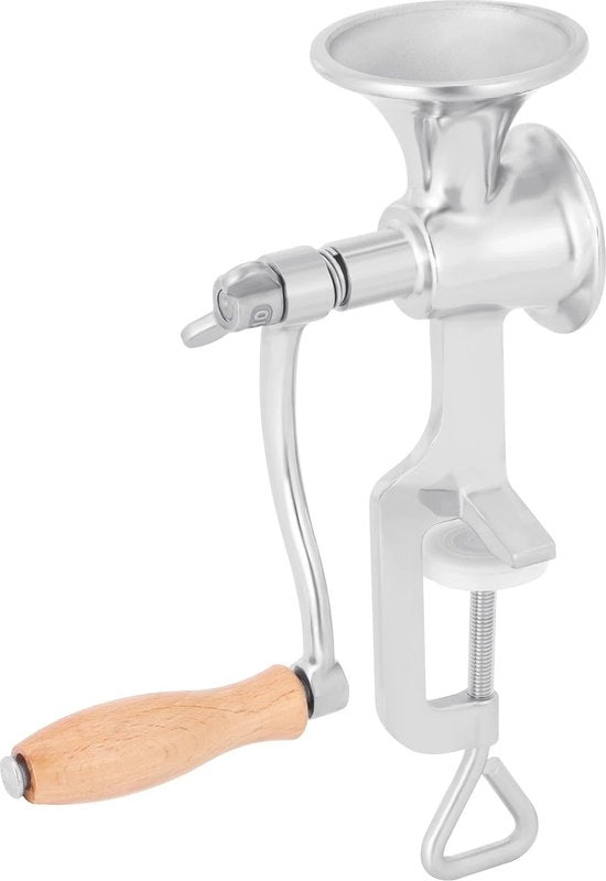 Manuale Kruidenmolen per Granaglie - Trebbiatore a Mano per Mais - Riso - Coco - Pepe - Noci - 1,6 Pollici - Acciaio Inossidabile.