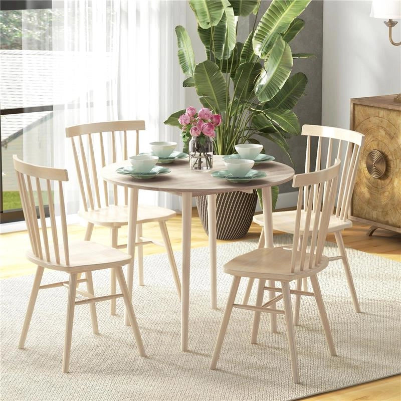 TAVOLO PIEGHEVOLE MODERNO A RIBALTA PER CUCINA E SOGGIORNO, IN TRUCIOLATO, Ø89X73.5 CM