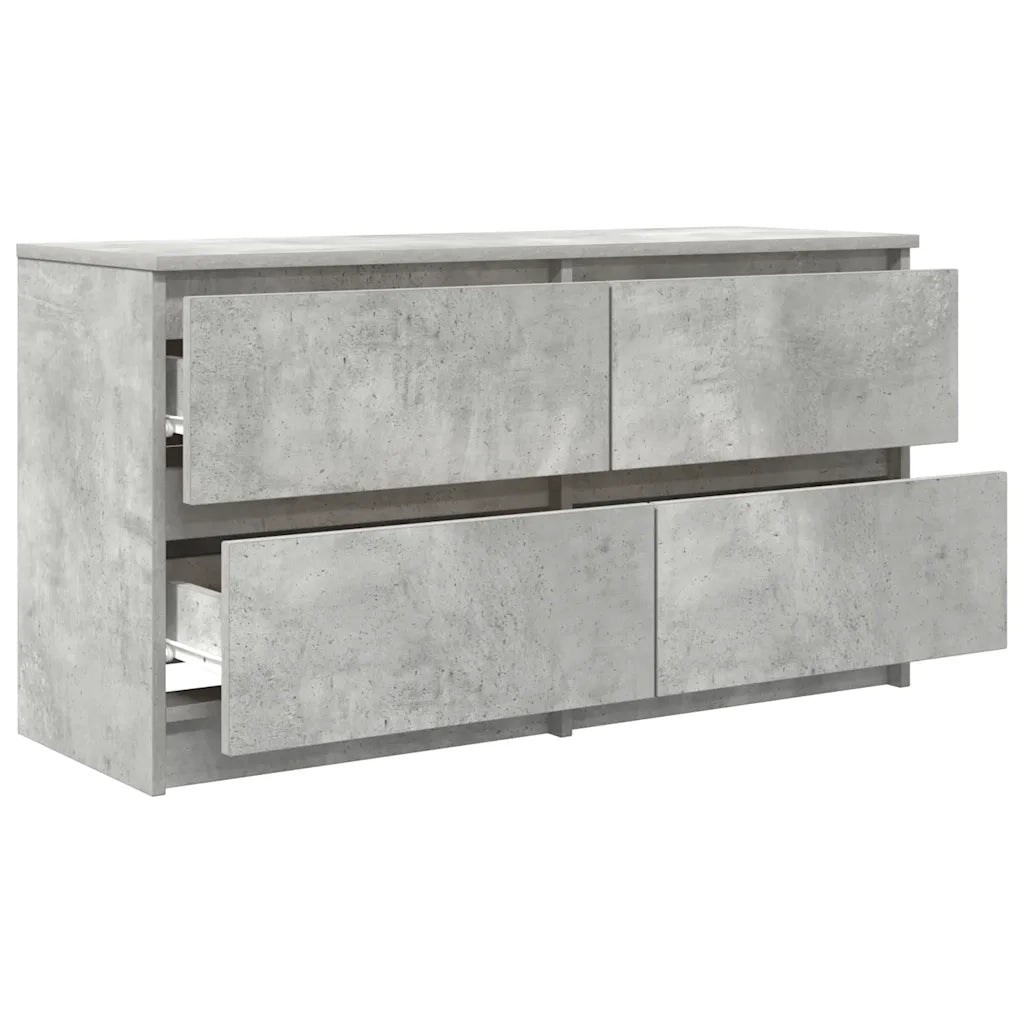 Mobile Porta TV Grigio Cemento 100x35x54 cm Legno Multistrato