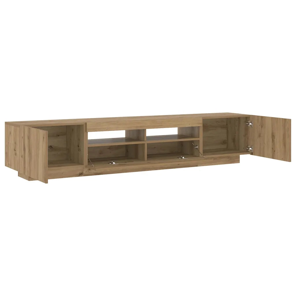 Mobile Porta TV con LED Artigianale 200x35x40 cm Multistrato 3329166