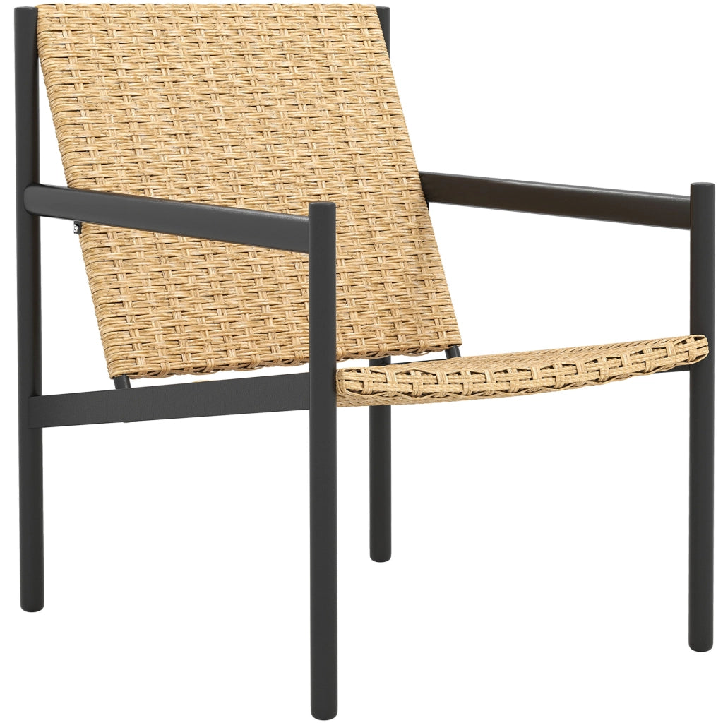 Sedia da giardino in rattan con braccioli ¨C Minimal ¨C 74x61x81 cm