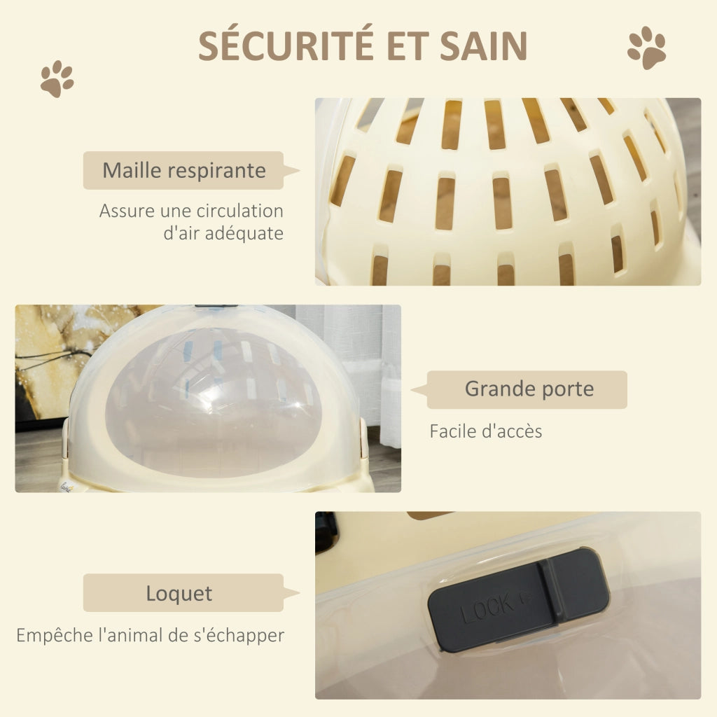Casetta Trasporto per Gatti ¨C Zephmum ¨C Beige 41x41x35 cm