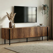 Noga, Mobile Porta tv 2 Ante, 180x30x45h cm Marrone Noce