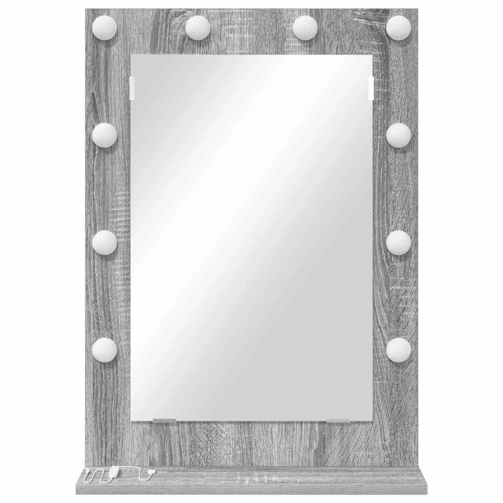 Specchio da Vanità Grigio Sonoma 70 x 50 x 18 cm Rettangolare 868338