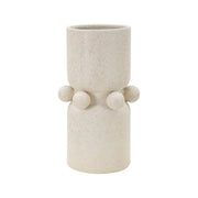 Oggettistica Tom, Complemento d'arredo, Articolo decorativo, Accessorio d'arredo, Crema, 16x16 h28 cm